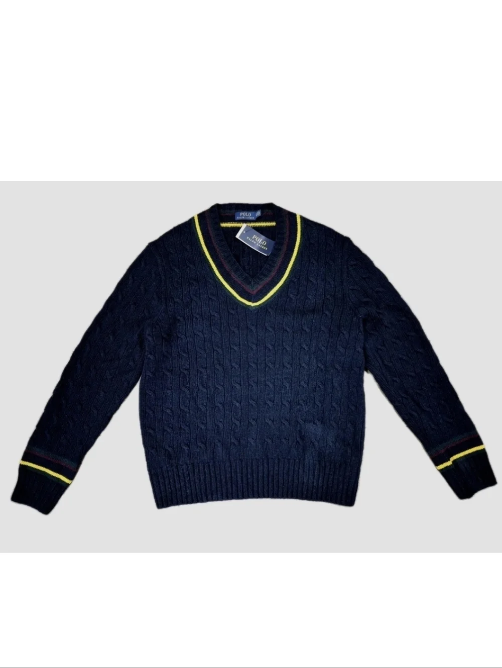 Ralph Lauren The Iconic Cricket Sweater Men's Navy Size XL